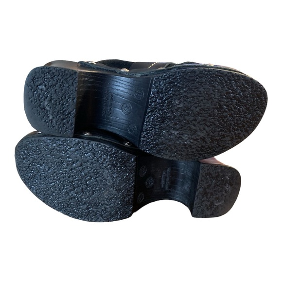 Carlos by Carlos Santana Women’s Deep Black Suede Clogs size 7M Made in Brazil - Picture 10 of 11